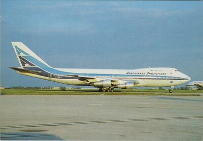 AEROLINEAS ARGENTINAS Boeing 747 LV-MLP Paris-Orly