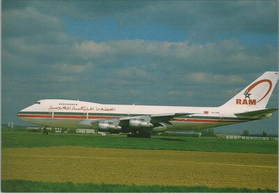 ROYAL AIR MAROC Boeing 747 CN-rme Paris-Orly