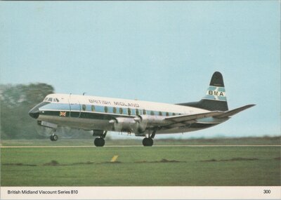 BRITISH MIDLAND AIRWAYS Viscount Series 810