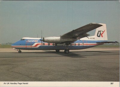 AIR UK Handley Page Herald