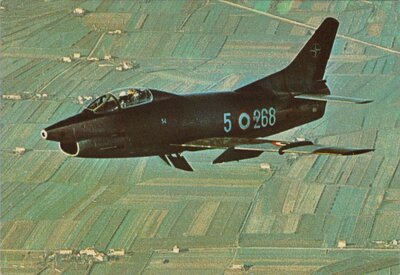 FIAT G 91 R in volo