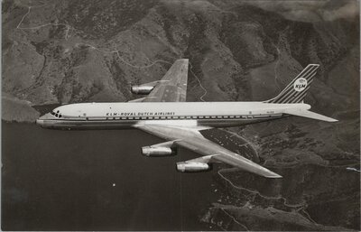 KLM - DC-8 in vlucht