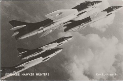 FORMATIE HAWKERS Hunters Kon. Luchtmacht