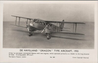 DE HAVILLAND Dragon Type Aircraft 1932