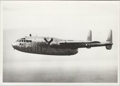 PHOTO FAIRCHILD C-119A Packed