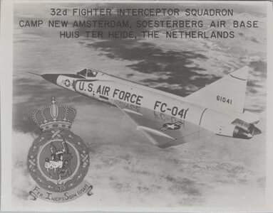 PHOTO 32D Fighter Interceptor Squadron Soesterberg