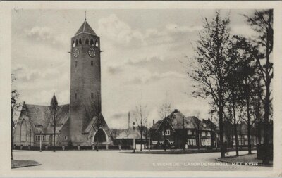 ENSCHEDE - Lasondersingel met Kerk