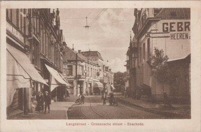 ENSCHEDE - Langestraat - Gronausche straat