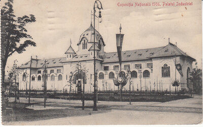 ROMANIA Bucharest - Expositia Nationala,1906 P. I, mailed 1913 Vintage Postcard