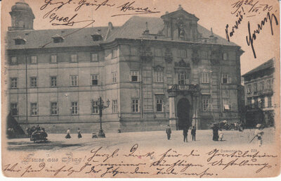 CZECH REPUBLIC Prag - das Clementinum, mailed 1922 Vintage Postcard