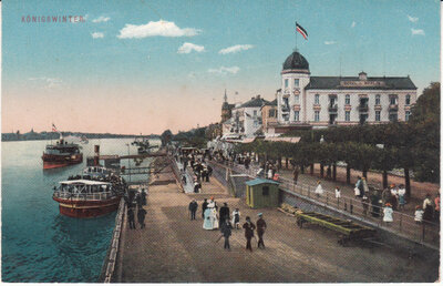 GERMANY Konigswinter - Hotel Berlin, circa 1900-1920 Vintage Postcard