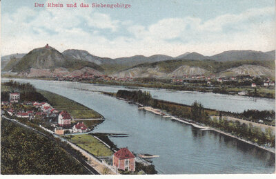 GERMANY Der Rhein und das Siebengebirge, circa 1900-1920 Vintage Postcard