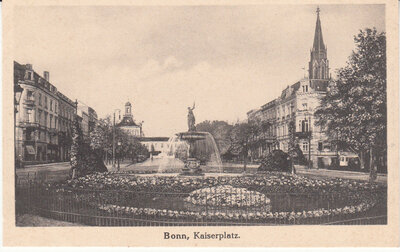 GERMANY Bonn - Kaiserplatz, 1900-1920 Vintage Postcard