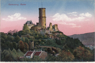 GERMANY Godesberg - Ruine, unmailed Vintage Postcard