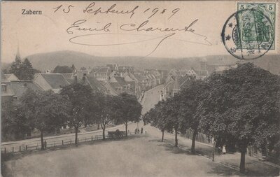 GERMANY - Zabern, mailed 1909 Vintage Postcard