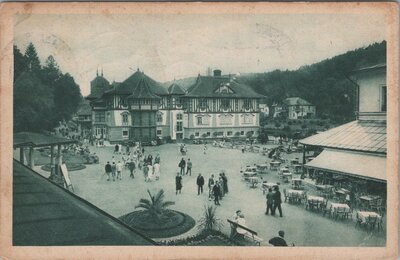 CZECHOSLOVAKIA Lazne Luhacovice - Lazanske namesti, mailed circa 1920-1940 Vintage Postcard