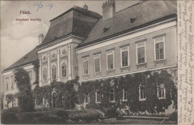 HUNGARY - Fülek - Stephani kastely, mailed 1914 Vintage Postcard