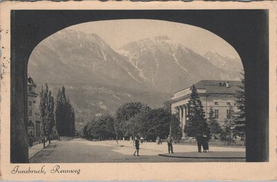 AUSTRIA Innsbruck - Rennweg, mailed 1939? Vintage Postcard