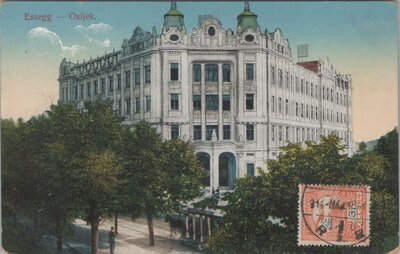 HUNGARY Essegg - Osijek, mailed 1914 Vintage Postcard