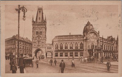 CZECHOSLOVAKIA Prag, mailed 1921 Vintage Postcard