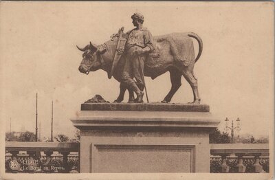 BELGIUM - Liege le Boeuf auf Repos, circa 1900-1920 Vintage Postcard