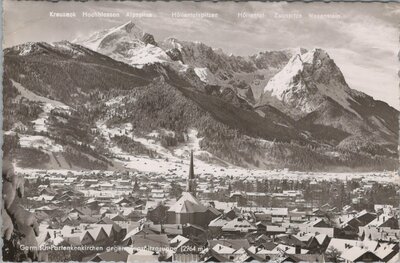 GERMANY Garmisch - Partenkirchen, mailed 1957 Vintage Postcard