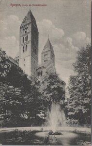 GERMANY Speyer - Dom m. Domanlagen, mailed 1918 Vintage Postcard