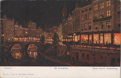 UTRECHT - Oude Gracht, Bakkerbrug