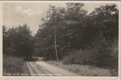 PUTTEN - op de Veluwe. Postweg Staverden - Putten