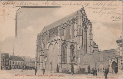 UTRECHT - Domkerk en Standbeeld Jan van Nassau