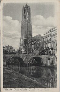 UTRECHT - Oude Gracht, Gezicht op de Dom