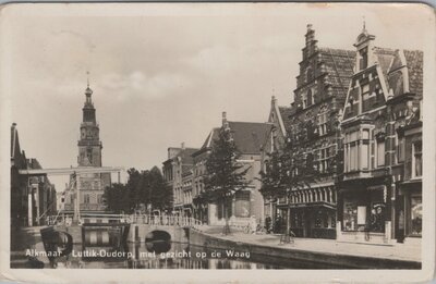 ALKMAAR - Luttik-Oudorp met gezicht op de Waag