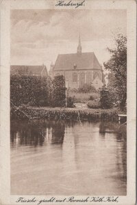 HARDERWIJK - Friesche gracht met Roomsch Kath. Kerk