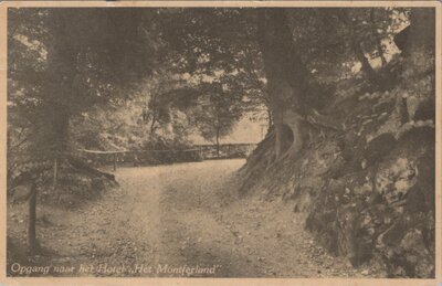 MONTFERLAND - Opgang naar het Hotel Het Montferland