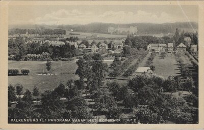 VALKENBURG - Panorama vanaf het Rotspark