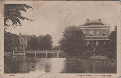 LEIDEN - Wittepoortsbrug v. af de Witte Singel