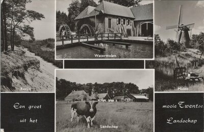 TWENTE - Meerluik Een groet uit het mooie Twentse Landschap