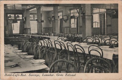 LONNEKER - Hotel-Café-Rest. Savenye, Lonneker. Grote Eetzaal