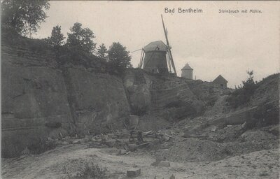 BAD BENTHEIM - Steinbruch mit Mühle