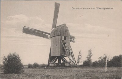 WANNEPERVEEN - De oude molen van Wanneperveen