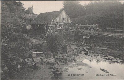 BAD BENTHEIM - Steinbruch mit Mühle