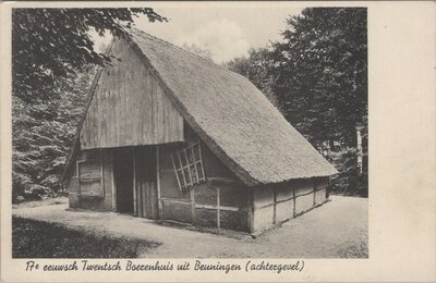 BEUNINGEN - 17e-eeuwsch Twentsch Boerenhuis uit Beuningen (achtergevel)