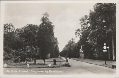 DENEKAMP - Oprijlaan Kasteel 't Singraven bij Denekamp