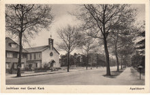 APELDOORN - Jachtlaan met Geref. Kerk