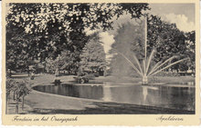 APELDOORN - Fontein in het Oranjepark