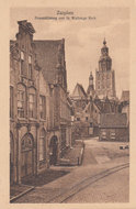 ZUTPHEN - Proostdijsteeg met St. Walburgs kerk