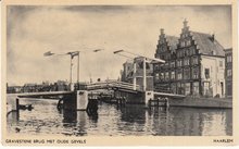 HAARLEM - Gravestene Brug met Oude Gevels