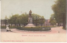 HAARLEM - Florapark. Standbeeld Frans Hals