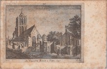 TIEL - De Groote Kerk te Tiel. 1742