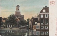 LEIDEN - Gezicht op Stille Rijn en R. K. Kerk